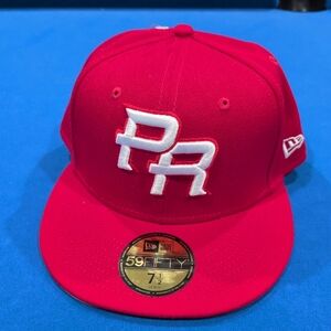 New Era Red Puerto Rico PR 59FIFTY Fitted Hat
